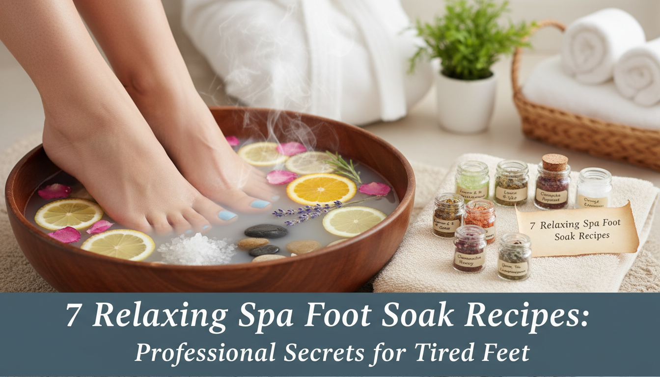 7 Relaxing Spa Foot Soak Recipes: Professional Secrets for Tired Feet
