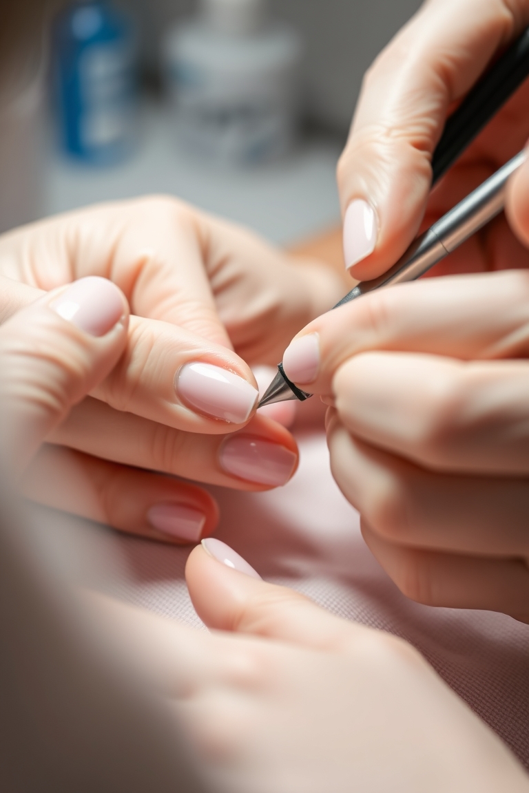 acrylic fill timing during a salon appointment