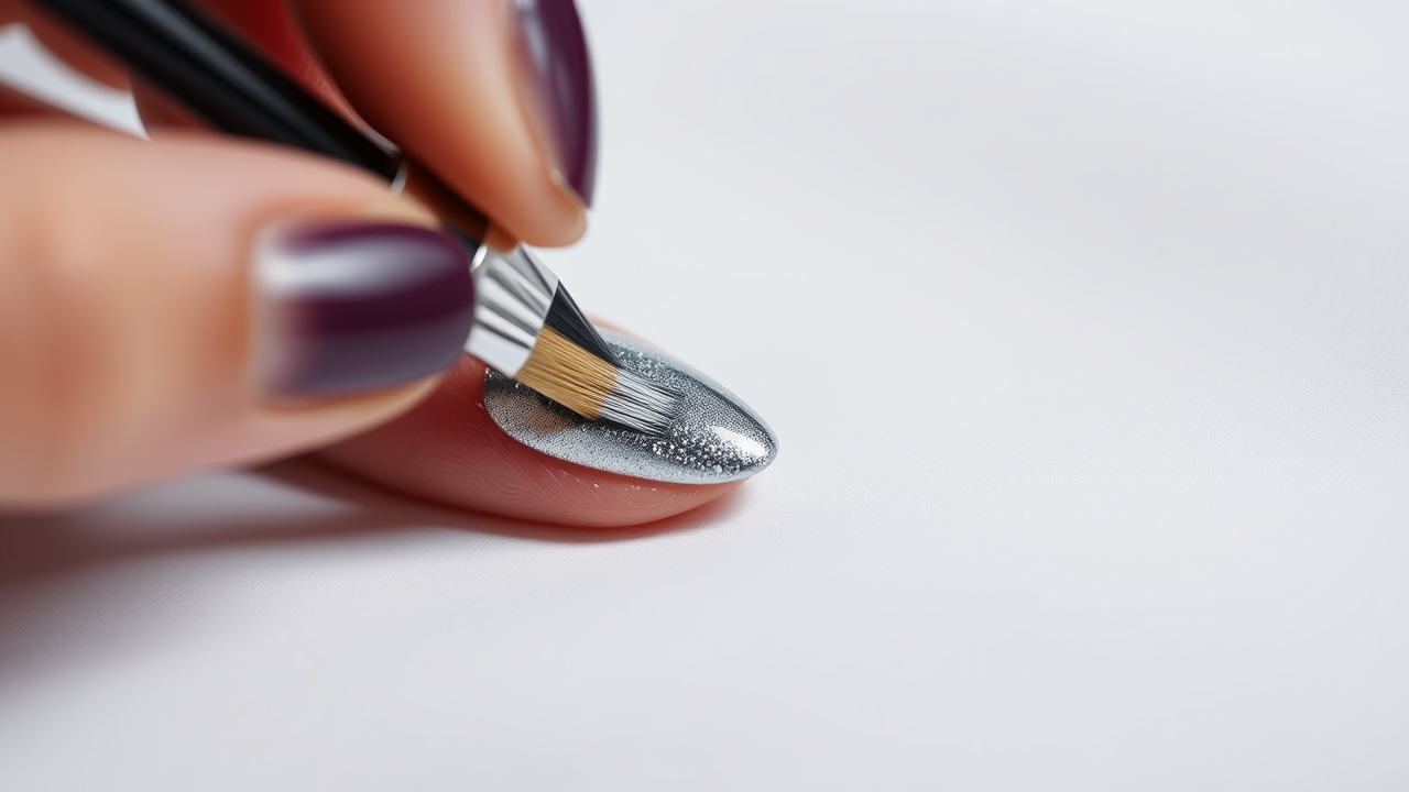 Mirror nails showcasing a reflective chrome finish.