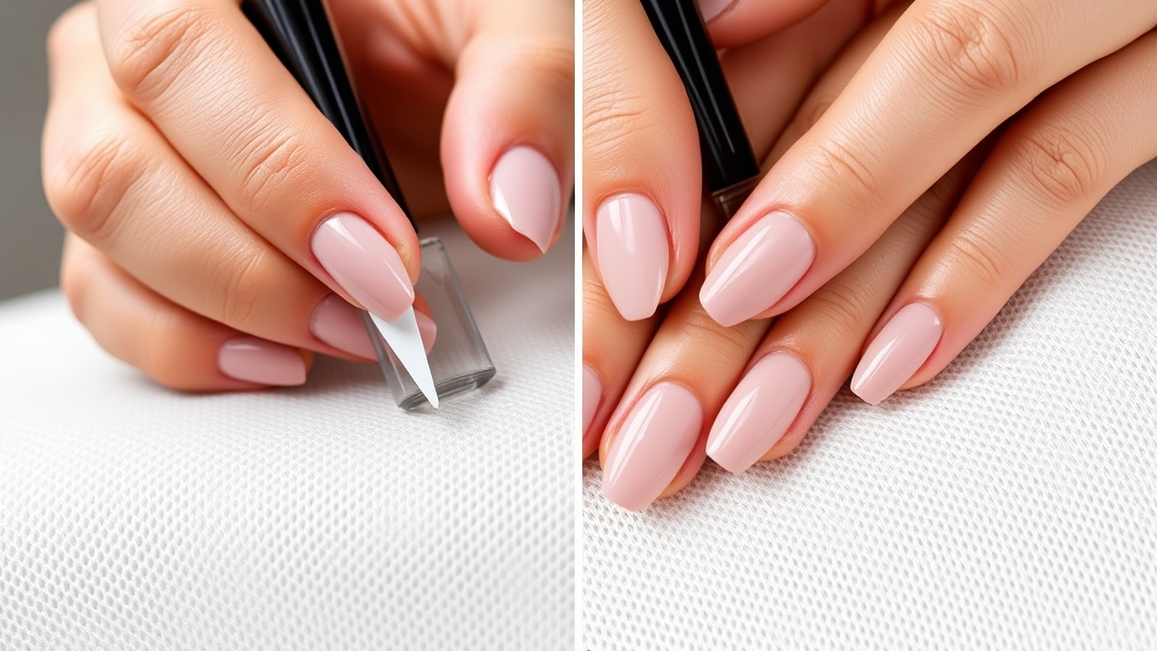 dip vs gel polish application step