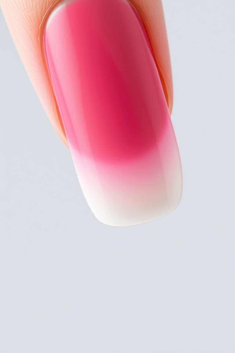 colored french tips detail