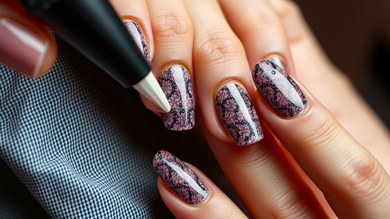 mirror nails detail