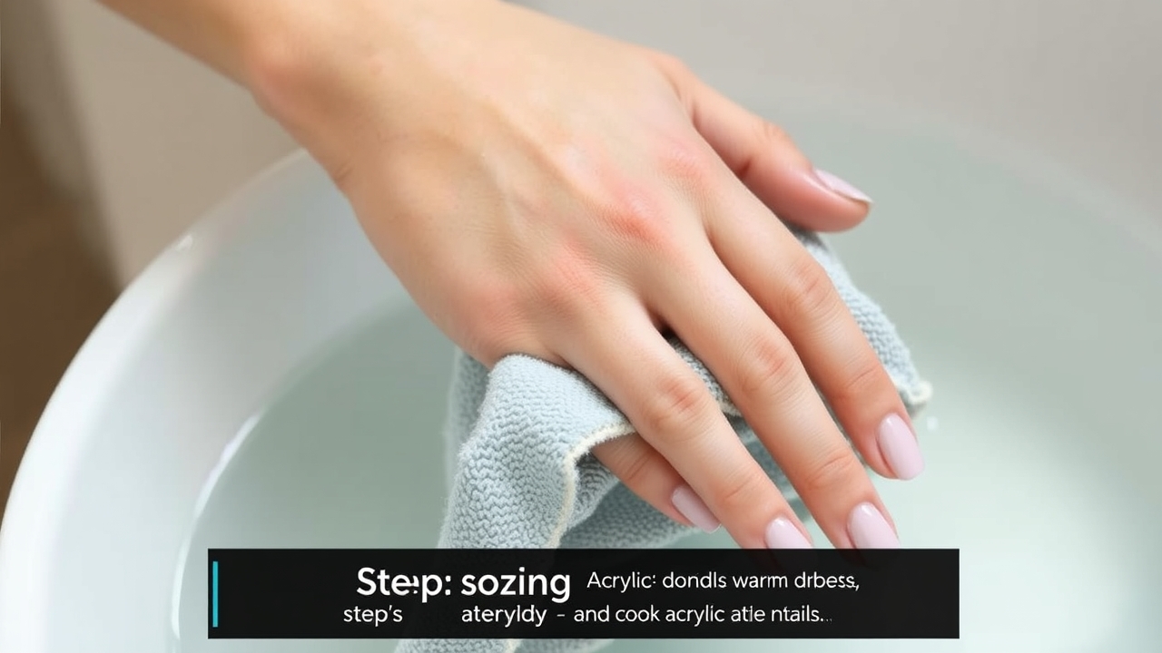 soak off acrylic nails at home