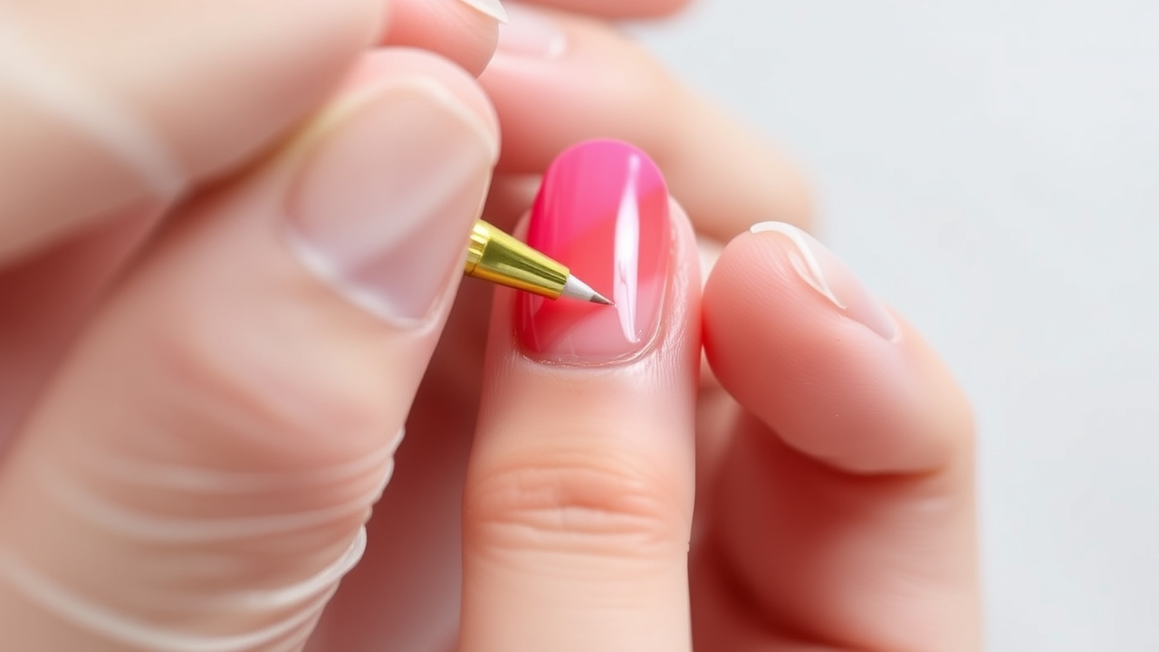 Applying a gradient ombré glaze – latest nail trends