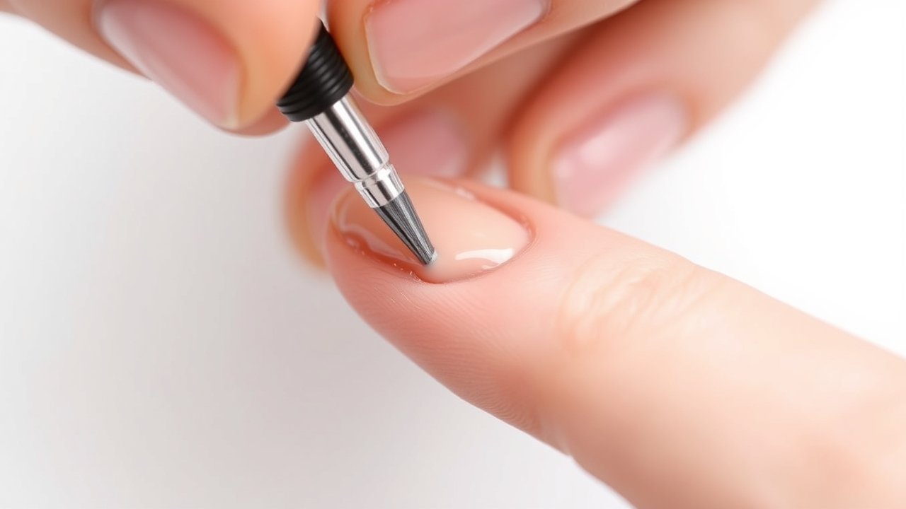 Applying the best nude polish for a clean, expensive finish.